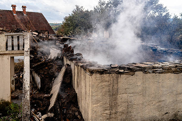 Professional Fire Damage Removal technician working in Hudson, OH